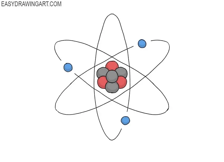 How to draw an atom feature image