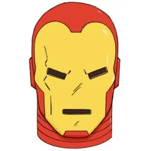 how to draw iron man head cover image