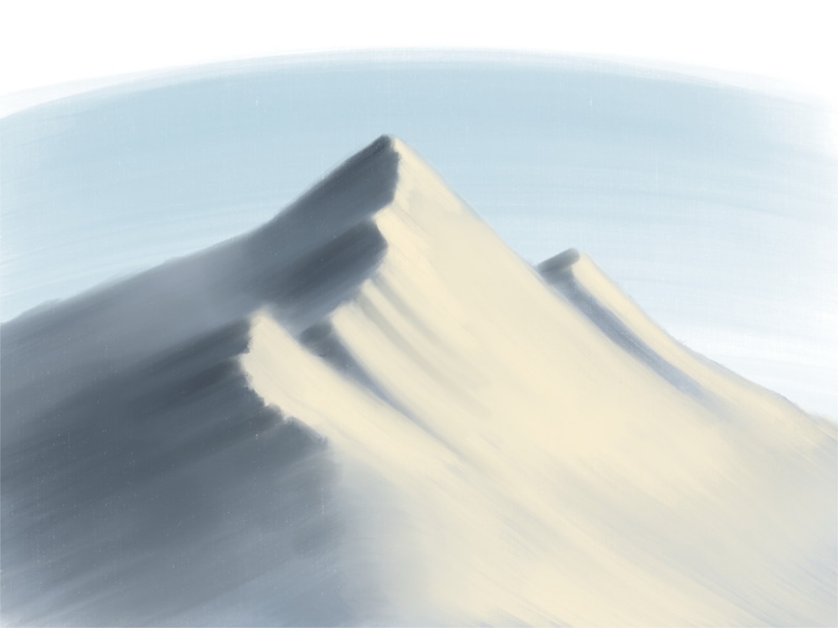 How to paint a mountain featured image