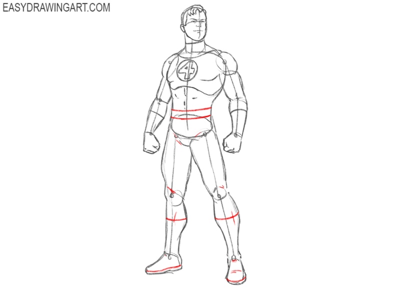 Add some finishing details to Mister Fantastic