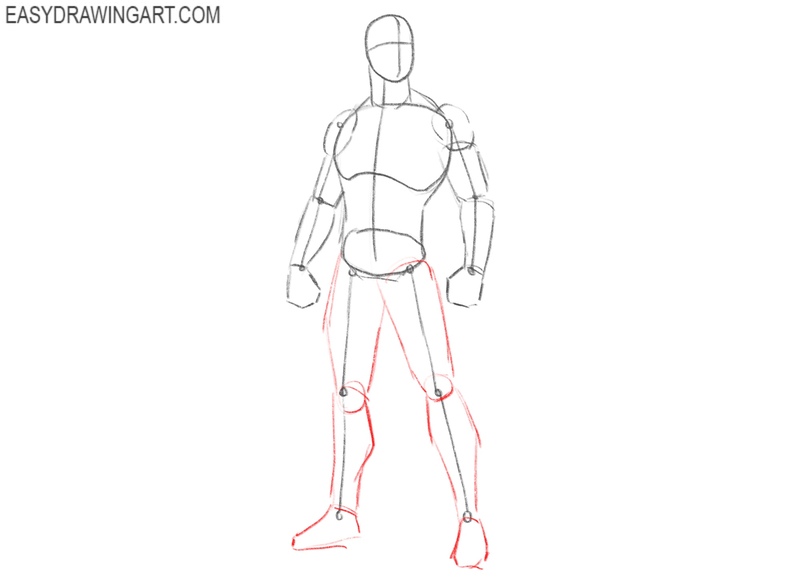 Sketch Mister Fantastic’s legs