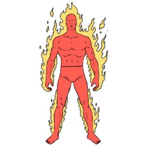 How to draw the Human Torch cover image