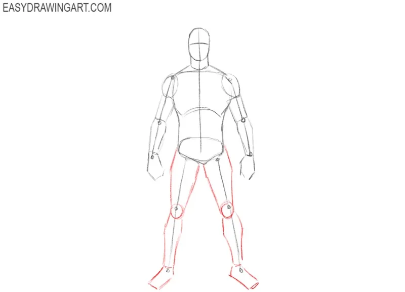 Form the superhero’s legs