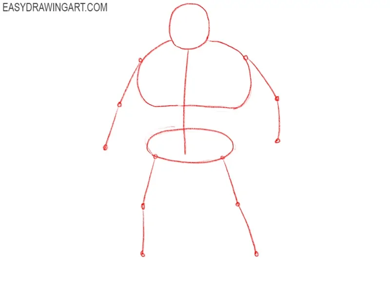 Sketch the Thing’s skeleton