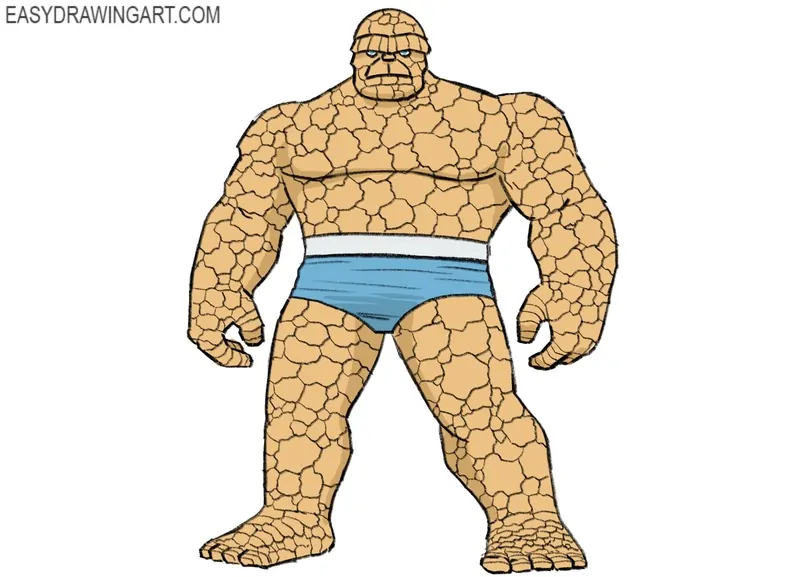 Paint the drawing of Ben Grimm