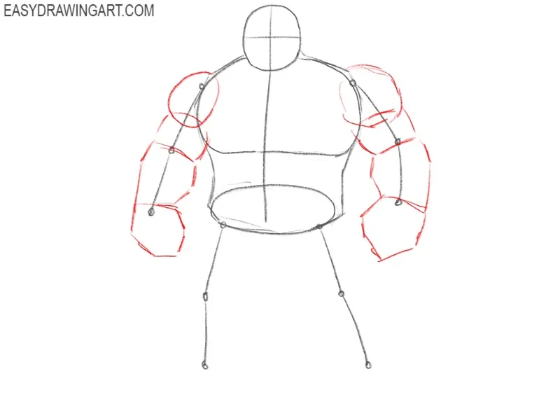 Construct the arms of Ben Grimm